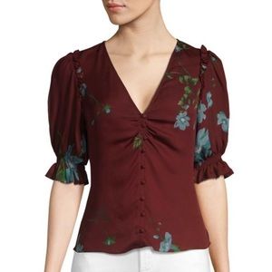 Joie puff sleeve blouse nwt sz XS
